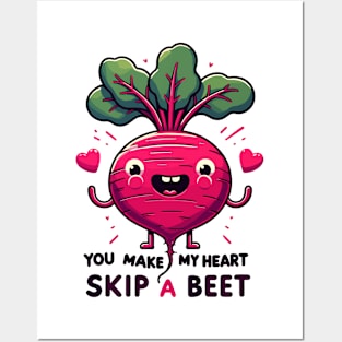 My Heart Skip A Bit for you Beetroot Lover Posters and Art